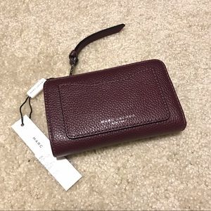 Marc Jacobs Wallet Purse In Burgundy